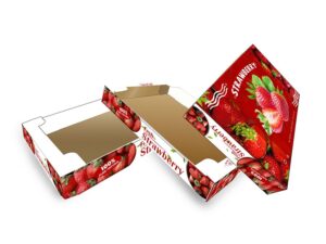 Hộp giấy đựng dâu tây 1