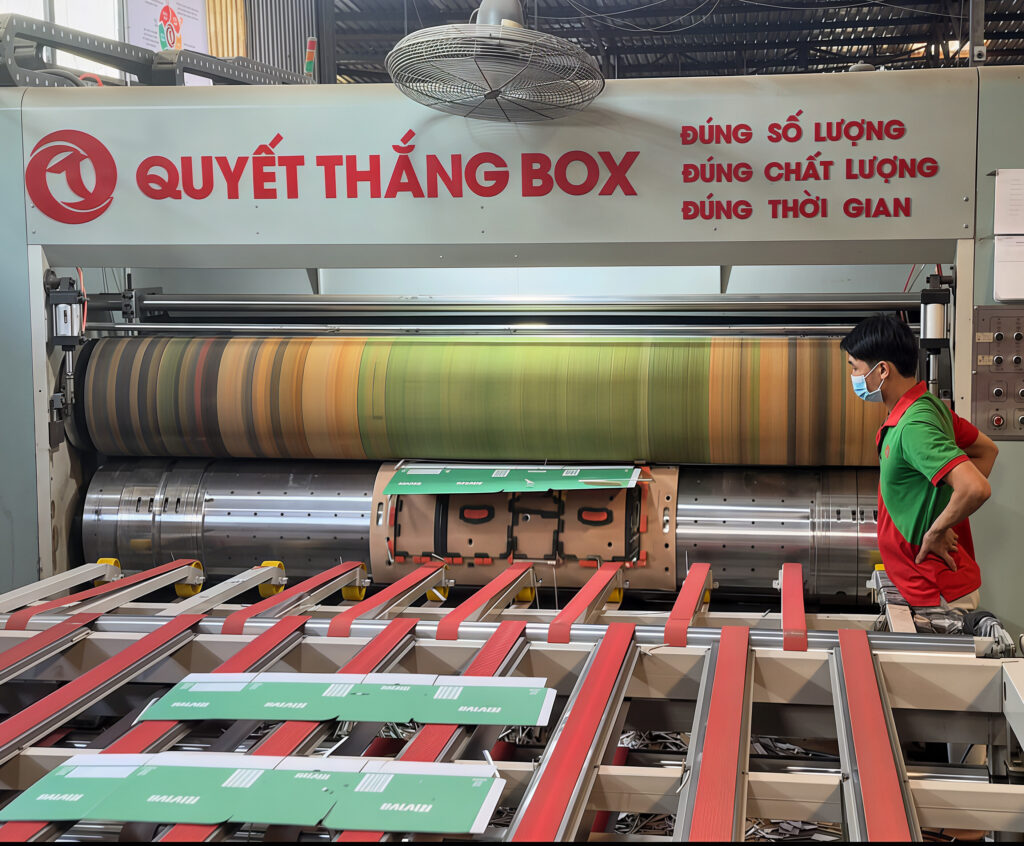 Dây chuyền máy sản xuất thùng carton – Quyết Thắng Box