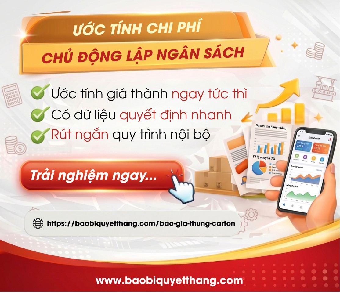 Lợi ích tính năng báo giá thùng carton nhanh