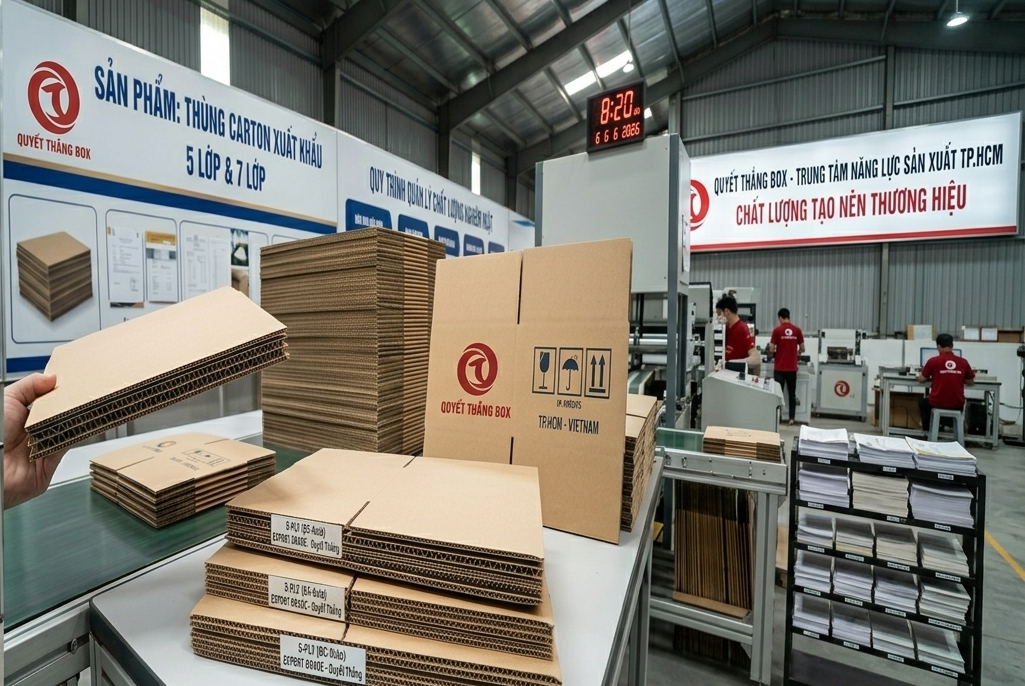 Báo giá thùng carton xuất khẩu - Quyết Thắng Box