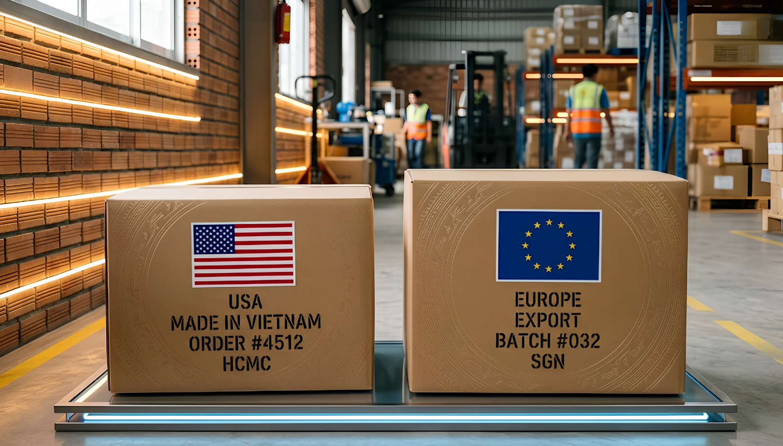 So sánh yêu cầu bao bì khi thùng carton xuất khẩu so sánh giữa thị trường Mỹ và châu Âu.