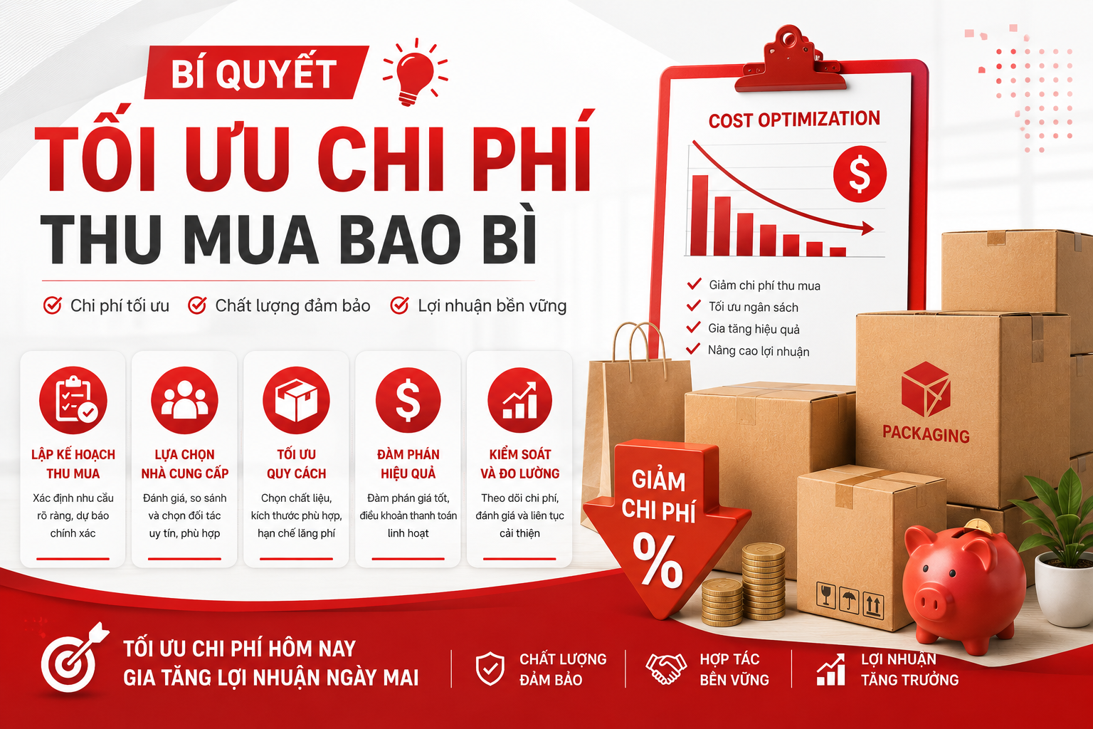 7 Bí Quyết Tối Ưu Chi Phí Thu Mua Bao Bì