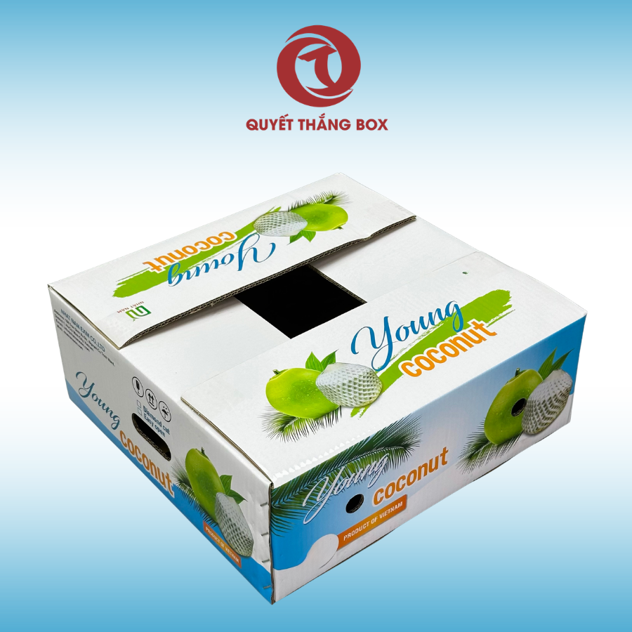 Hộp carton in offset cho bao bì xuất khẩu thương hiệu Quyết Thắng Box