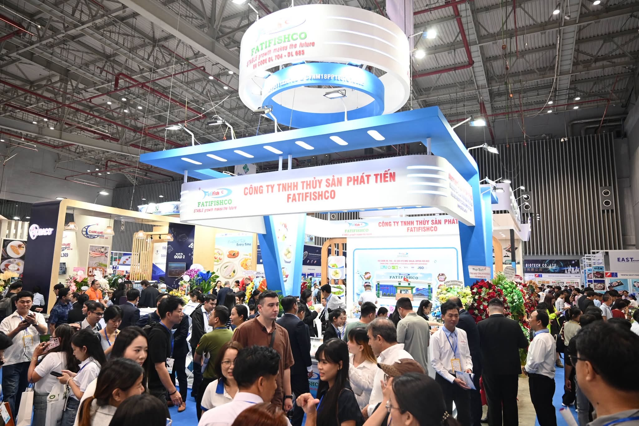 Không gian hội chợ Triển lãm Quốc tế Thủy sản Việt Nam – Vietfish 2026
