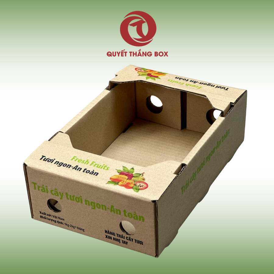 Thùng carton đơn vật liệu giấy dễ tái chế theo quy định bao bì EU PPWR