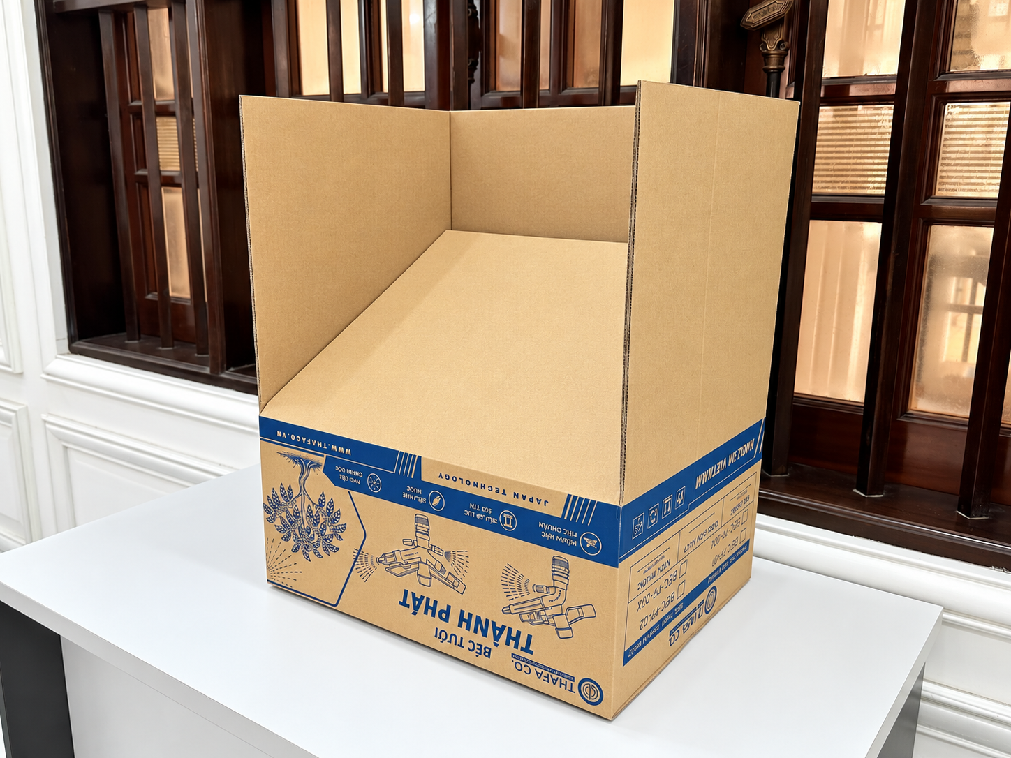 Kích thước phủ bì thùng carton in Flexo – ví dụ cách tính kích thước thùng carton