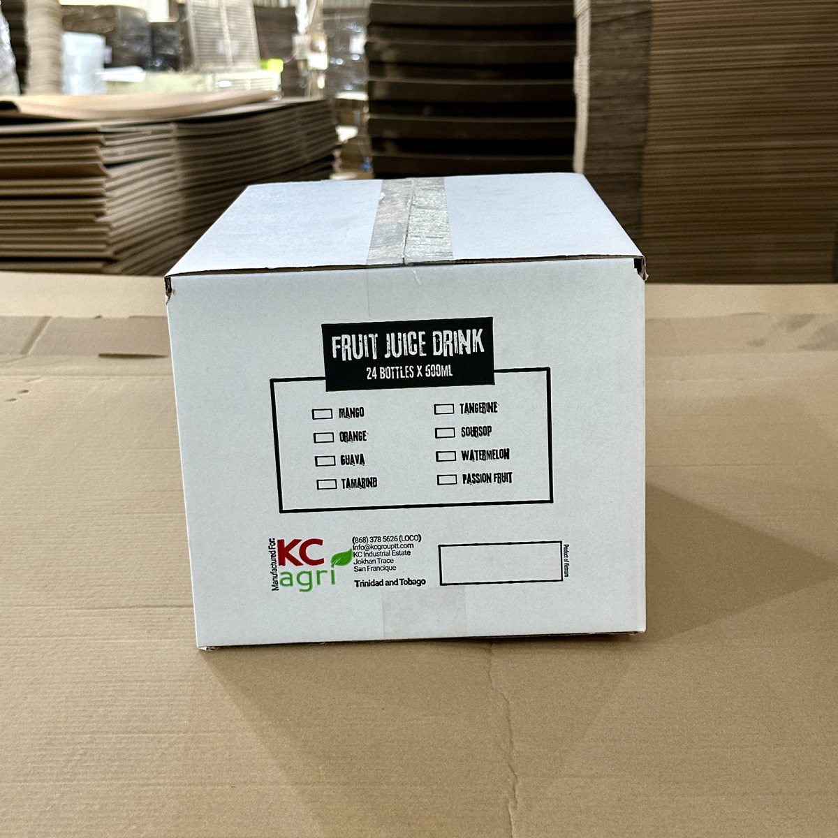 In thông tin quy cách và ô phân loại – ký hiệu trên thùng carton đồ uống xuất khẩu